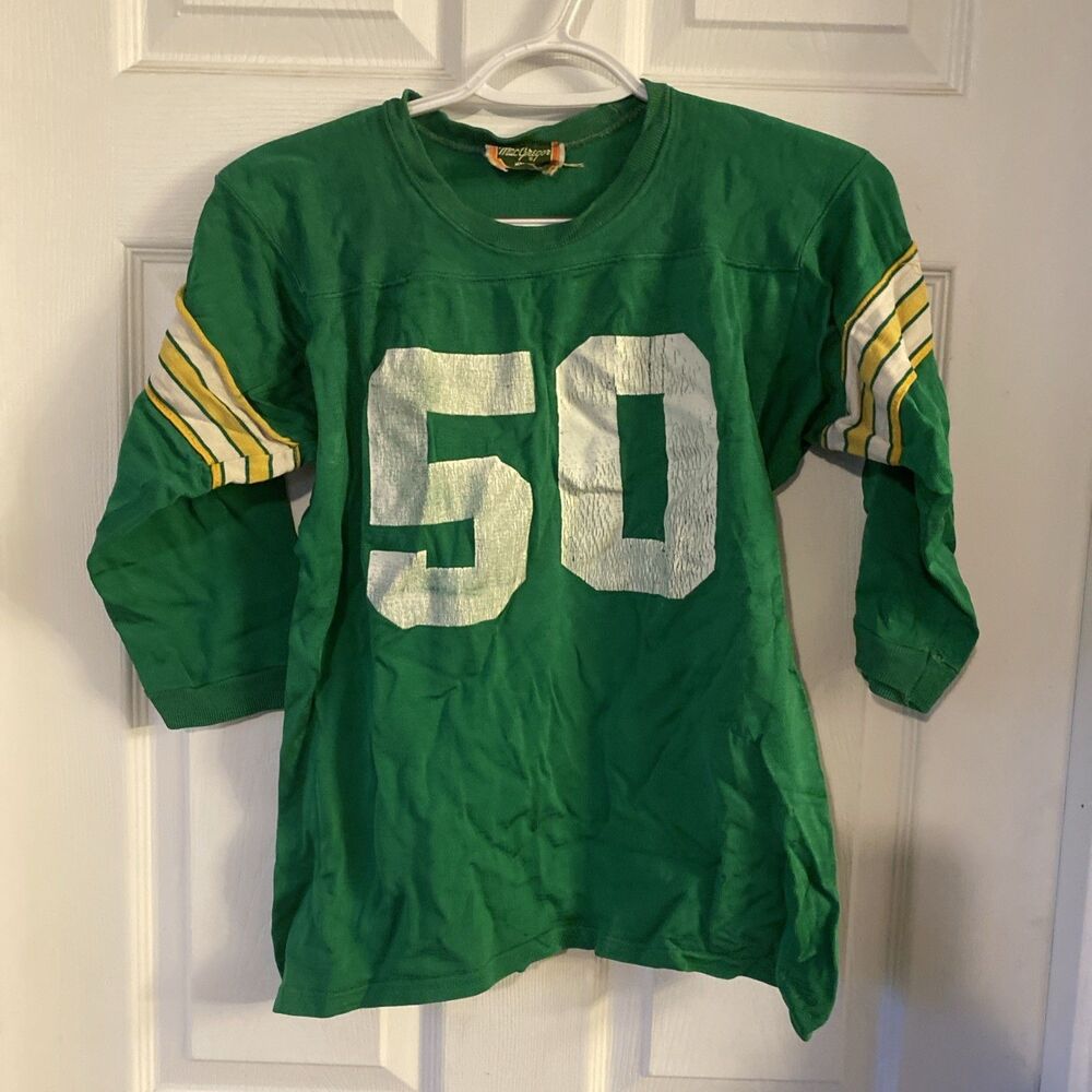 Vintage MacGregor Football Jersey Size Large Packers Colors #50 Youth